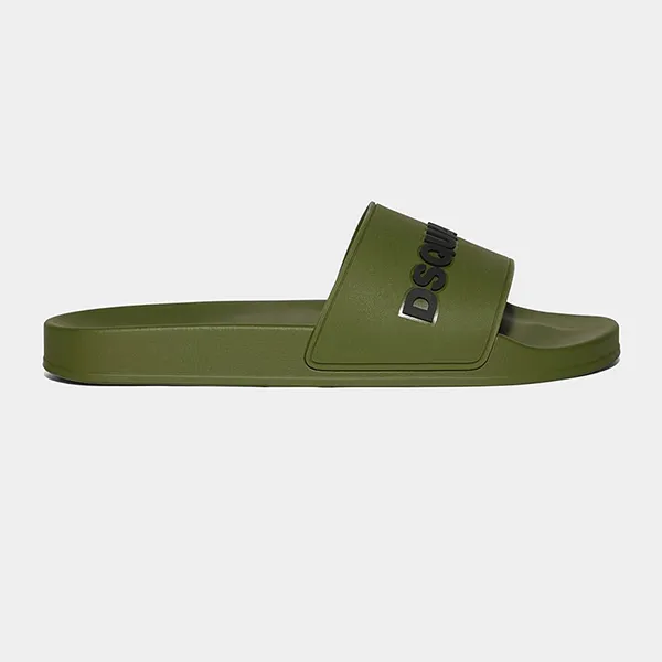 Dép Nam Dsquared2 Logo Slides In Green M1845 Màu Xanh Lục Size 39 - Dép - Vua Hàng Hiệu