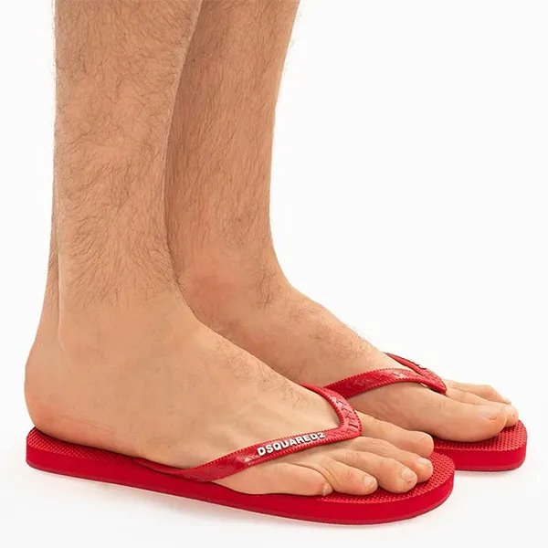 Dép Xỏ Ngón Nam Dsquared2 Red Flip Flop Màu Đỏ Size 41 - Dép - Vua Hàng Hiệu