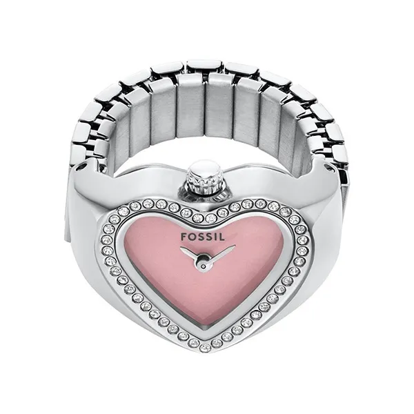 Đồng Hồ Dạng Nhẫn Nữ Fossil Watch Ring ES5408 Màu Hồng Bạc