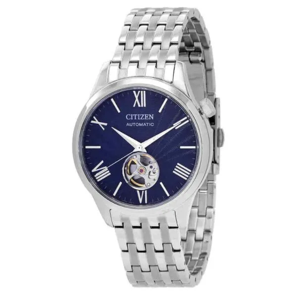 Đồng Hồ Nam Citizen Automatic Blue Dial Men Watch NH9130-84L Màu Bạc Xanh