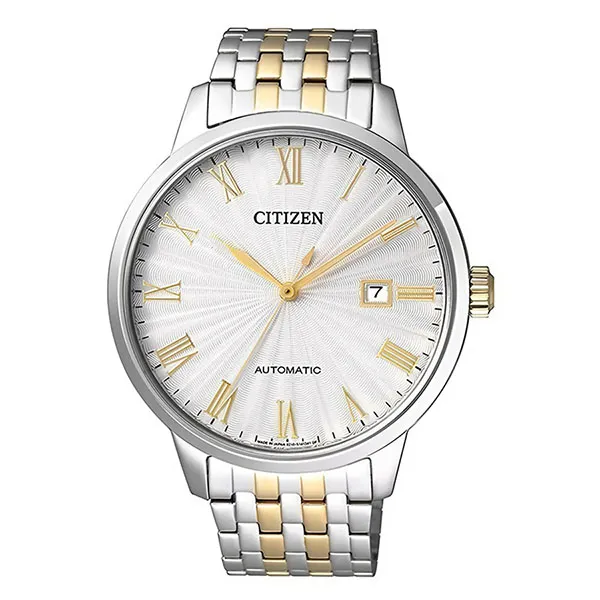 Đồng Hồ Nam Citizen Automatic Sapphire 50m Dual Tone NJ0084-59A Màu Vàng Trắng - Đồng hồ - Vua Hàng Hiệu