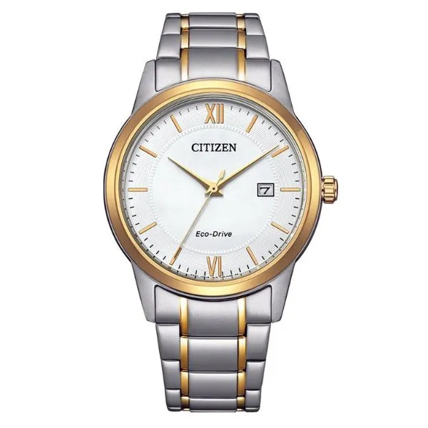Đồng Hồ Nam Citizen Eco Drive White Dial Watch AW1786-88A Màu Trắng - Vàng