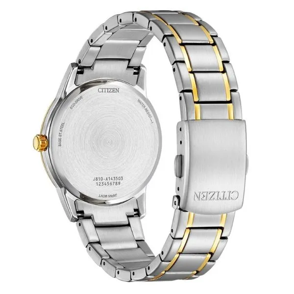 Đồng Hồ Nam Citizen Eco Drive White Dial Watch AW1786-88A Màu Trắng - Vàng