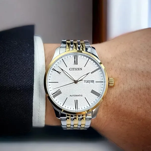 Đồng Hồ Citizen Mechanical NH8354-58A Màu Demi (Vàng - Bạc) - Đồng hồ - Vua Hàng Hiệu