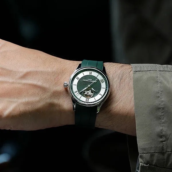 Đồng Hồ Nam Frederique Constant Classic Open Heart FC-310MGRW5B6 Màu Xanh Green - Đồng hồ - Vua Hàng Hiệu