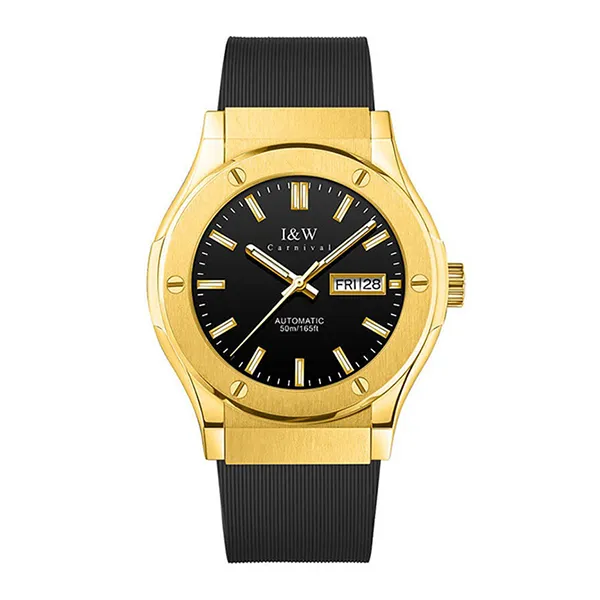 Đồng Hồ Nam I&W Carnival 42mm IW55851GT-DS (IW55851G16) Automatic Màu Vàng Đen - Đồng hồ - Vua Hàng Hiệu