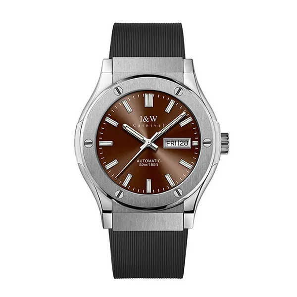 Đồng Hồ Nam I&W Carnival 42mm IW55851GT-DS (IW55851G6) Automatic Màu Bạc Nâu