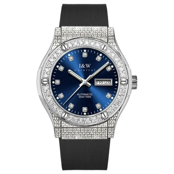 Đồng Hồ Nam I&W Carnival Automatic Watch IW55851G77 Màu Xanh Bạc
