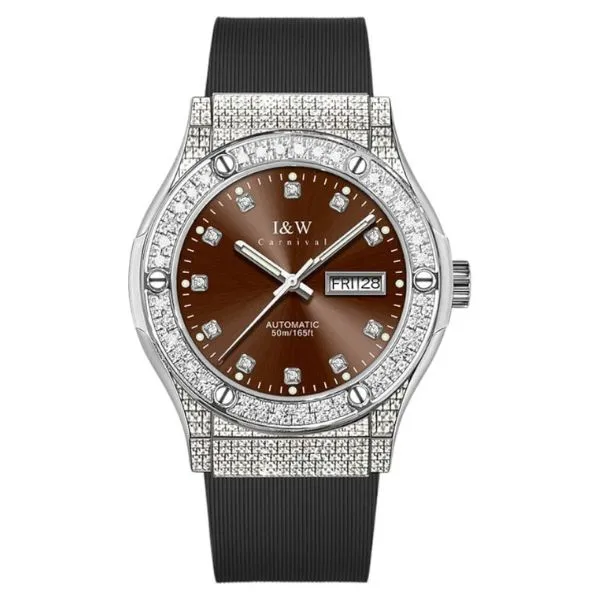 Đồng Hồ Nam I&W Carnival Automatic Watch IW55851G78 Màu Nâu Bạc