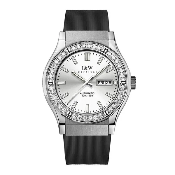 Đồng Hồ Nam I&W Carnival IW55851G-DS (IW55851G20) Automatic Màu Bạc Đen
