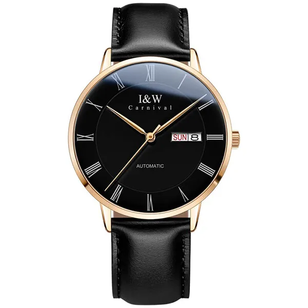 Đồng Hồ Nam I&W Carnival IW8861G-DD – Automatic (IW8861G13) Màu Đen