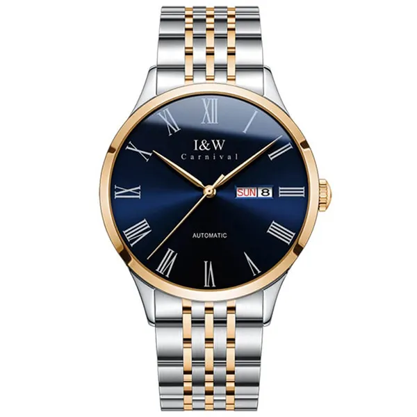 Đồng Hồ Nam I&W Carnival IW8912G-DT – Automatic (IW8912G4) Màu Xanh Bạc