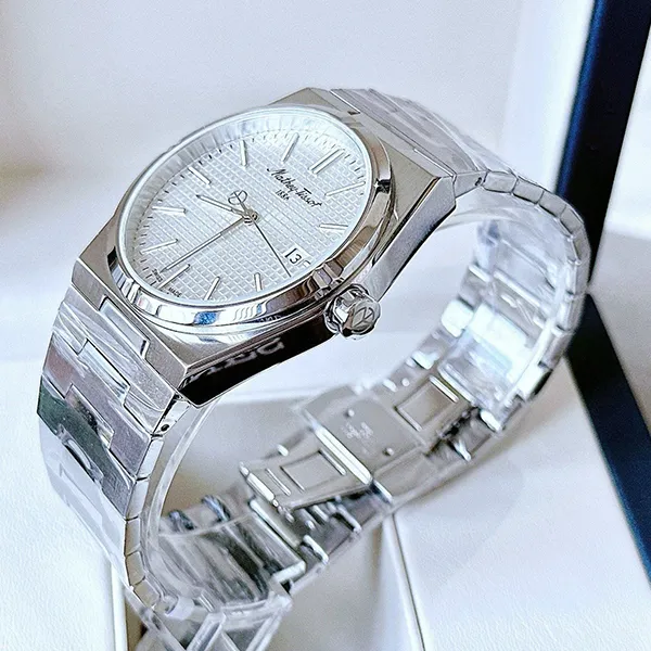 Đồng Hồ Nam Mathey-Tissot Quartz Silver Dial Watch H117AS Màu Bạc