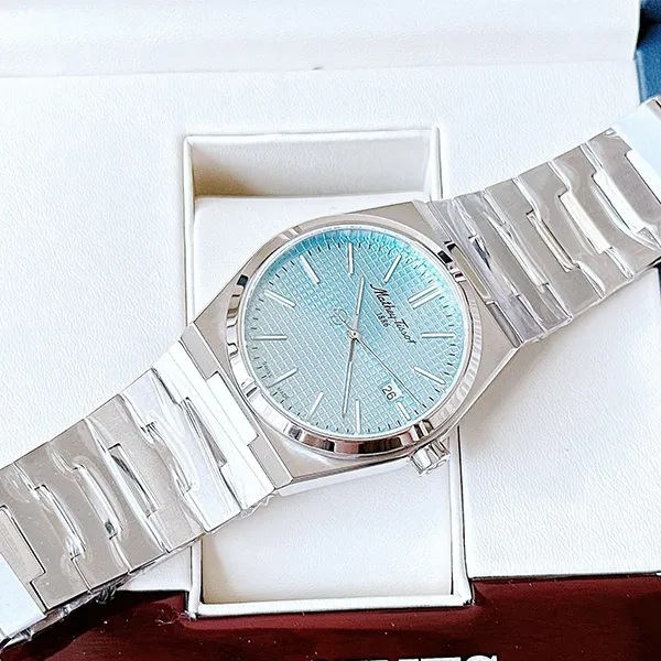 Đồng Hồ Nam Mathey-Tissot Zoltan Quartz Men Watch H117SK Màu Bạc Xanh Dương - Đồng hồ - Vua Hàng Hiệu
