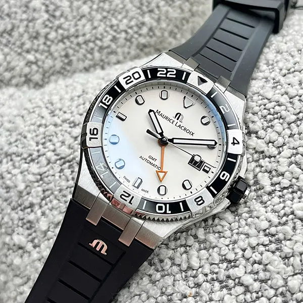 Đồng Hồ Nam Maurice Lacroix Aikon Venturer GMT AI6158-SS001-130-2 (AI6158SS0011302) Màu Đen Bạc - Đồng hồ - Vua Hàng Hiệu