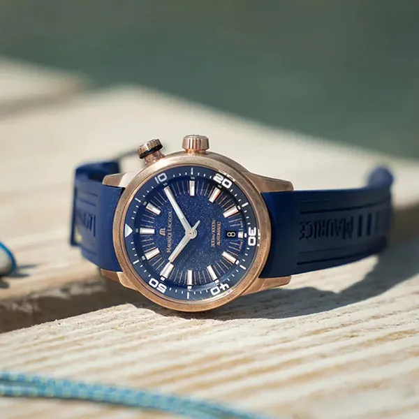 Đồng Hồ Nam Maurice Lacroix Pontos Diver PT6248-BRZ0B-430-4 Màu Xanh - Vàng