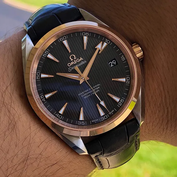 Đồng Hồ Nam Omega Seamaster Aqua Terra 231.23.42.21.06.003 Màu Nâu-Vàng Hồng - Đồng hồ - Vua Hàng Hiệu