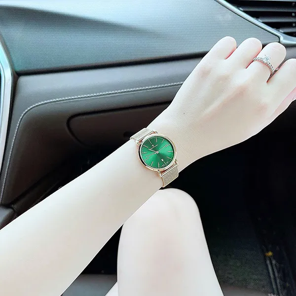 Đồng Hồ Nữ Christian Van Sant Quartz CV4226 Màu Xanh Phối Vàng
