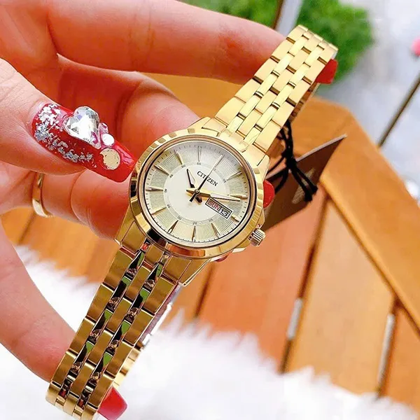 Đồng Hồ Nữ Citizen Quartz Gold Dial Women Watch EQ0603-59P Màu Vàng - Đồng hồ - Vua Hàng Hiệu