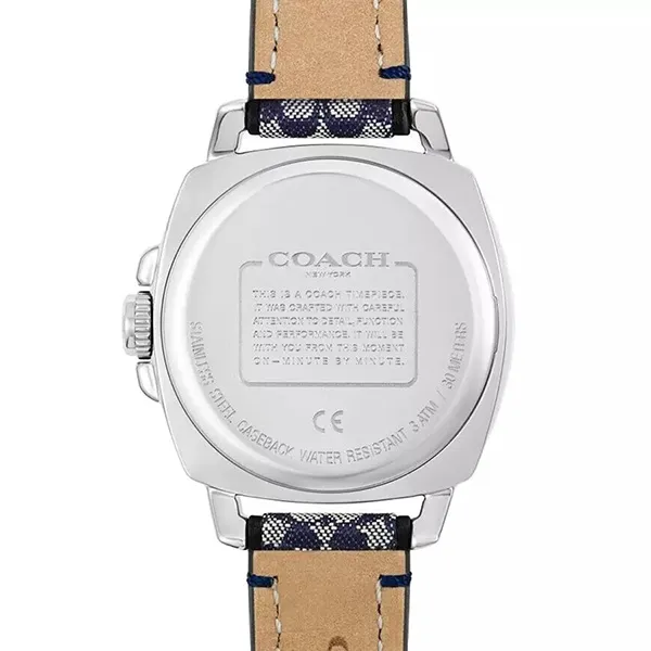 Đồng Hồ Nữ Coach Boyfriend Signature Blue Leather Strap 14503149 Màu Xanh (Tặng Kèm Vòng Tay)