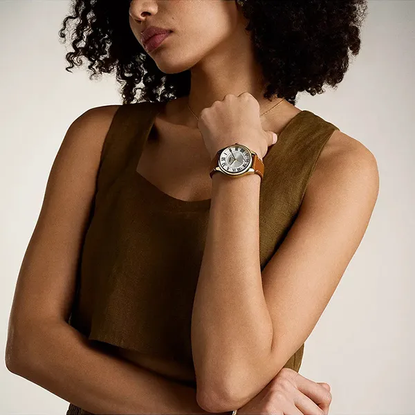 Đồng Hồ Nữ Fossil Gilmore Leather Watch ES5397 Màu Nâu