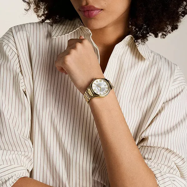 Đồng Hồ Nữ Fossil Gilmore Stainless Steel Watch ES5395 Màu Vàng Gold