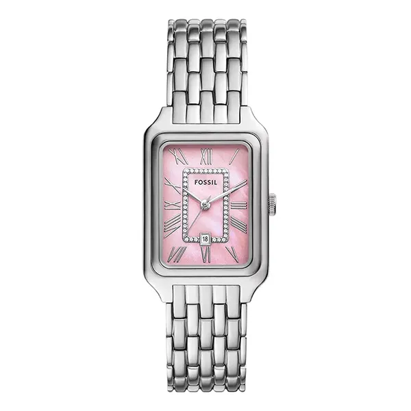 Đồng Hồ Nữ Fossil Raquel Stainless Steel Watch ES5401 Màu Bạc/Hồng - Đồng hồ - Vua Hàng Hiệu