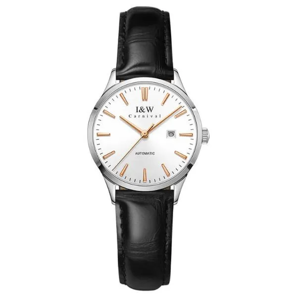 Đồng Hồ Nữ I&W Carnival Automatic Watch IW509L-DD (IW509L1) Màu Trắng Đen