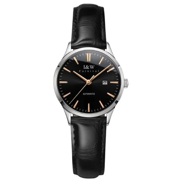 Đồng Hồ Nữ I&W Carnival Automatic Watch IW509L-DD (IW509L3) Màu Đen - Vàng