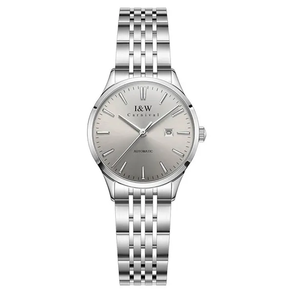 Đồng Hồ Nữ I&W Carnival Automatic Watch IW509L-DT (IW509L14) Màu Bạc/Xám