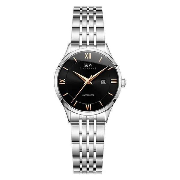 Đồng Hồ Nữ I&W Carnival Automatic Watch IW510L-DT (IW510L10) Màu Bạc/Đen
