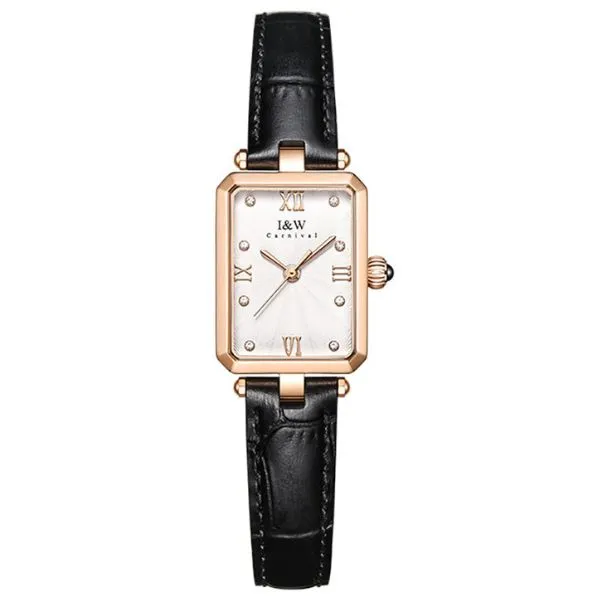 Đồng Hồ Nữ I&W Carnival Quartz Watch IW631L-DD (IW631L2) Màu Đen Trắng