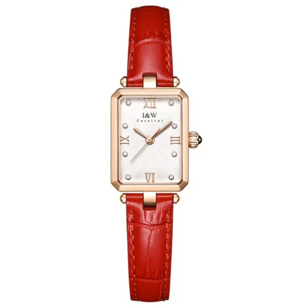 Đồng Hồ Nữ I&W Carnival Quartz Watch IW631L-DD (IW631L3) Màu Đỏ Bạc - Đồng hồ - Vua Hàng Hiệu