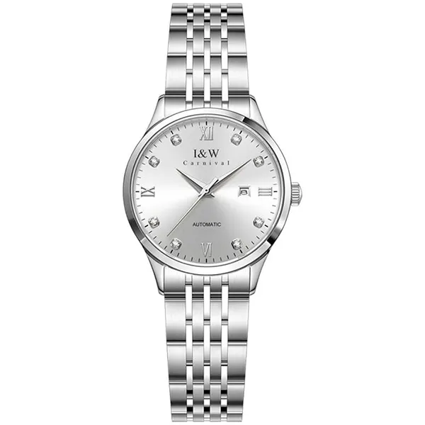 Đồng Hồ Nữ I&W Carnival IW512L-DT – Automatic (IW512L6) Màu Bạc