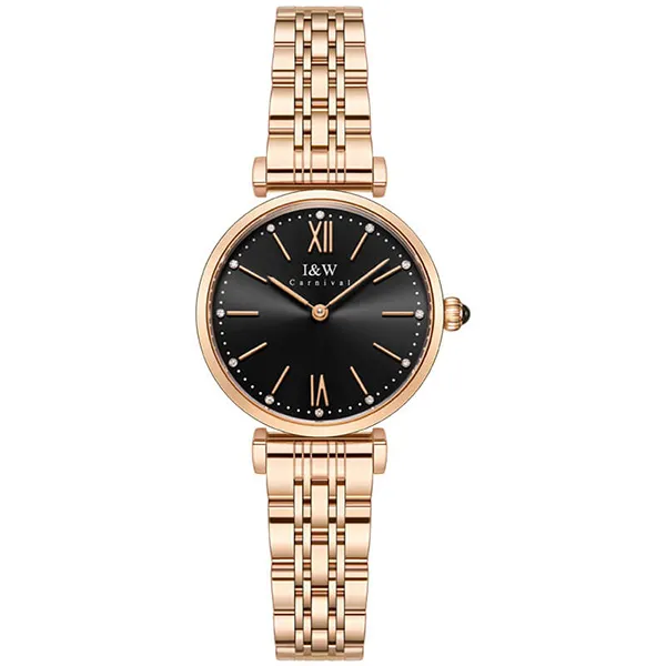 Đồng Hồ Nữ I&W Carnival IW562L-DT – Quartz (IW562L11) Màu Vàng Đen