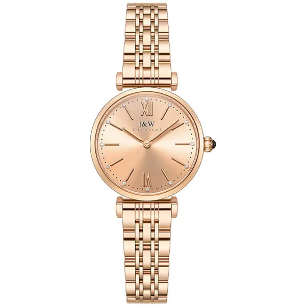 Đồng Hồ Nữ I&W Carnival IW562L-DT – Quartz (IW562L12) Màu Vàng Hồng