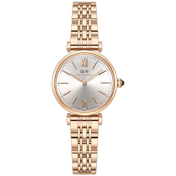 Đồng Hồ Nữ I&W Carnival IW562L-DT – Quartz (IW562L9) Màu Vàng Hồng
