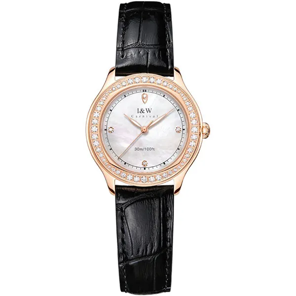 Đồng Hồ Nữ I&W Carnival IW593L-DD – Quartz (IW593L2) Màu Đen-Vàng Hồng - Đồng hồ - Vua Hàng Hiệu