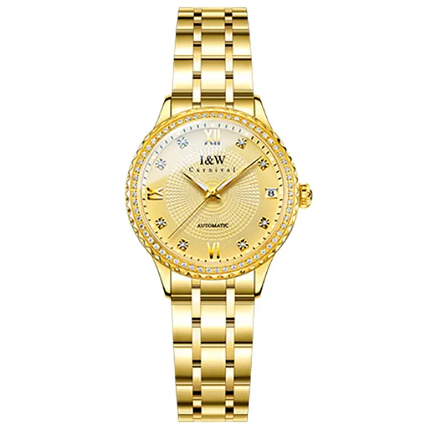Đồng Hồ Nữ I&W Carnival IW615L-DT – Automatic (IW615L1) Màu Vàng