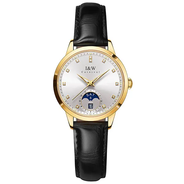 Đồng Hồ Nữ I&W Carnival IW625L-DD – Automatic (IW625L1) Màu Đen Vàng
