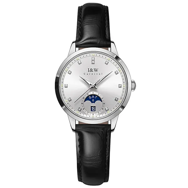 Đồng Hồ Nữ I&W Carnival IW625L-DD – Automatic (IW625L4) Màu Đen Bạc