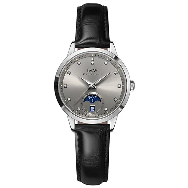 Đồng Hồ Nữ I&W Carnival IW625L-DD – Automatic (IW625L7) Màu Đen Xám