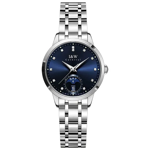 Đồng Hồ Nữ I&W Carnival IW625L-DT – Automatic (IW625L9) Màu Xanh Bạc