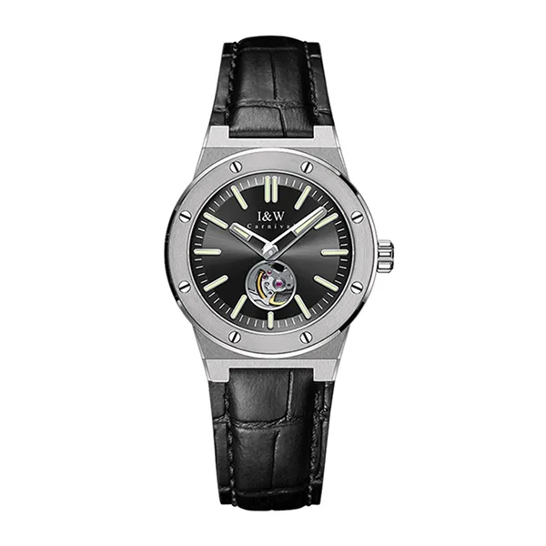 Đồng Hồ Nữ I&W Carnival IW652L-DD (IW652L2) Automatic Màu Đen Bạc