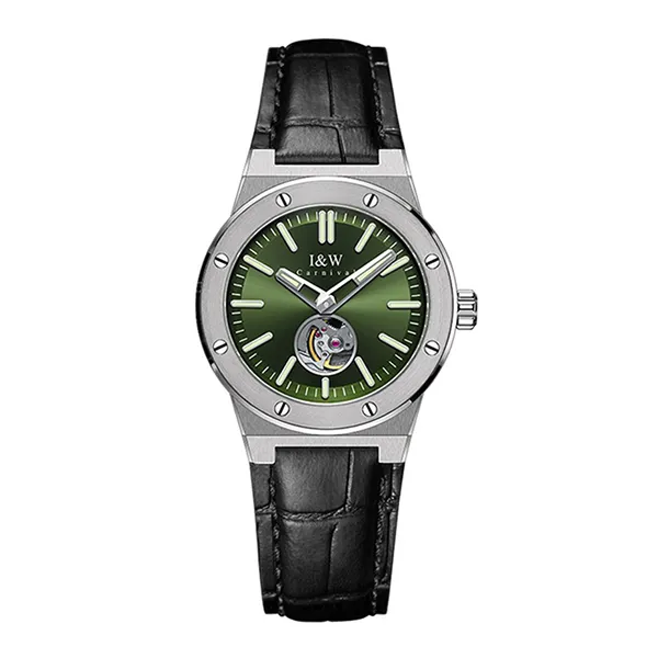 Đồng Hồ Nữ I&W Carnival IW652L-DD (IW652L4) Automatic Màu Đen Xanh