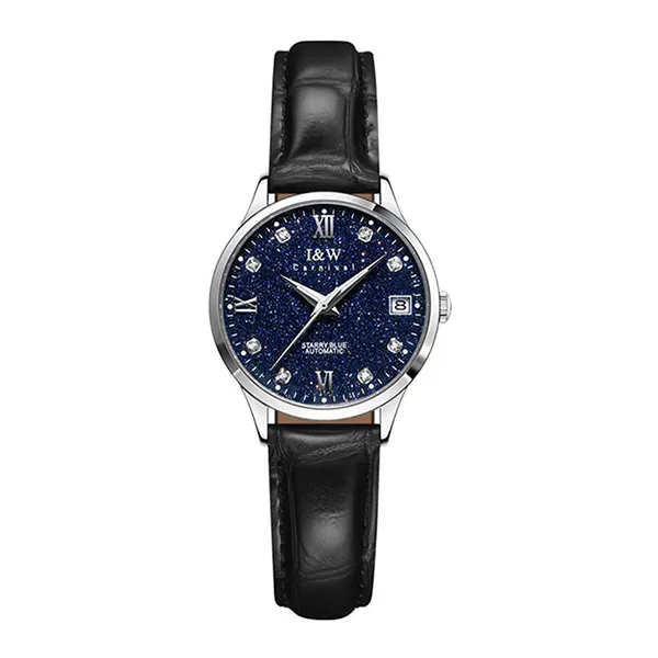 Đồng Hồ Nữ I&W Carnival IW658L-DD (IW658L1) Automatic Màu Đen Xanh