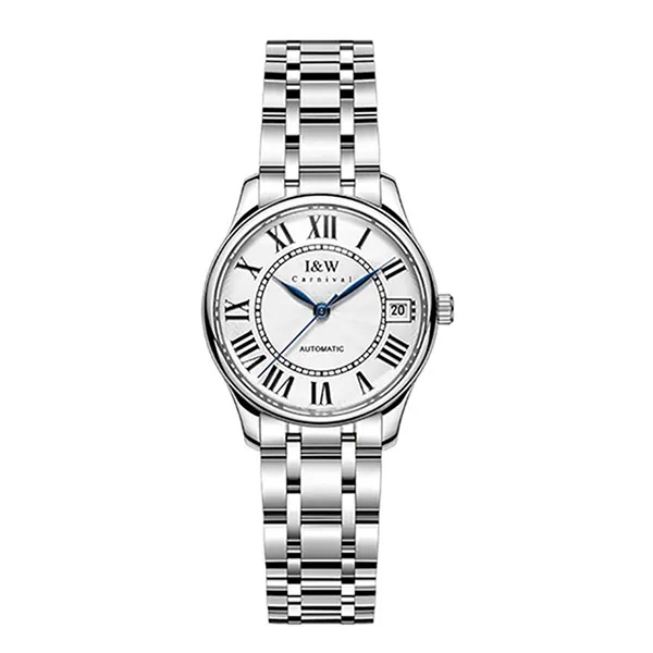 Đồng Hồ Nữ I&W Carnival IW665L-DT (IW665L1) Automatic Màu Bạc