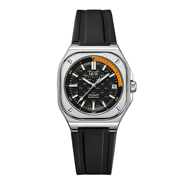 Đồng Hồ Nữ I&W Carnival IW673L-DS (IW673L2) Automatic Màu Đen Bạc