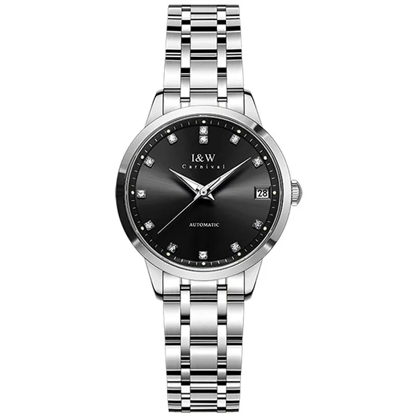 Đồng Hồ Nữ I&W Carnival IW683L-DT – Automatic (IW683L7) Màu Đen Bạc