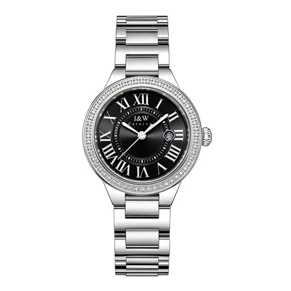 Đồng Hồ Nữ I&W Carnival Quartz IW635L-DT (IW635L3) Màu Bạc Phối Đen